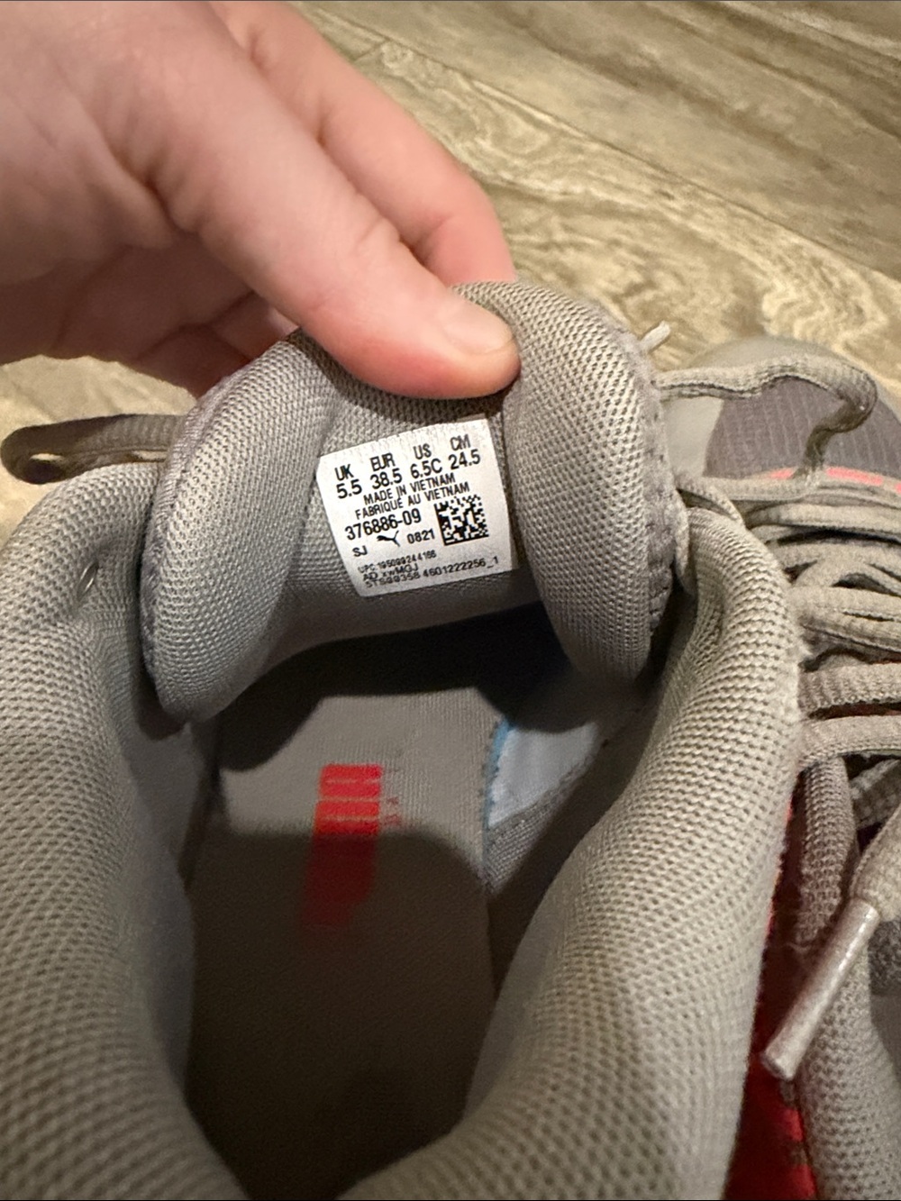 Lamelo Ball, Puma Gray and Coral Accent Sneakers (More in description)! - Picture 5 of 5